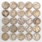 25 Mercury Silver Dimes, Various Dates/Mints