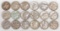 18 Mercury Silver Dimes, Various Dates/Mints
