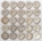 25 Mercury Silver Dimes, Various Dates/Mints