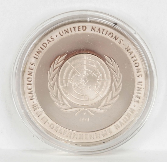 1973 United Nations Peace Dove, .925 Silver
