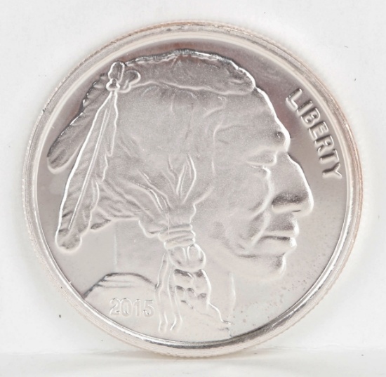 2015 Liberty Indian Head, 1oz. .999 Fine Silver