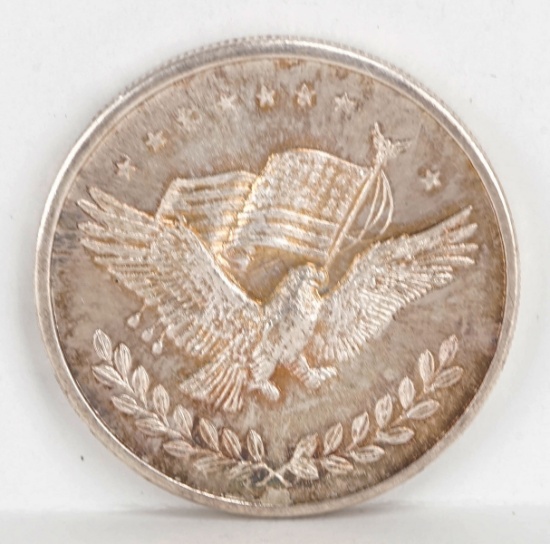 US Flag/Peace Dove, 1 Troy Ounce .999 Fine Silver (31.1 Grams)