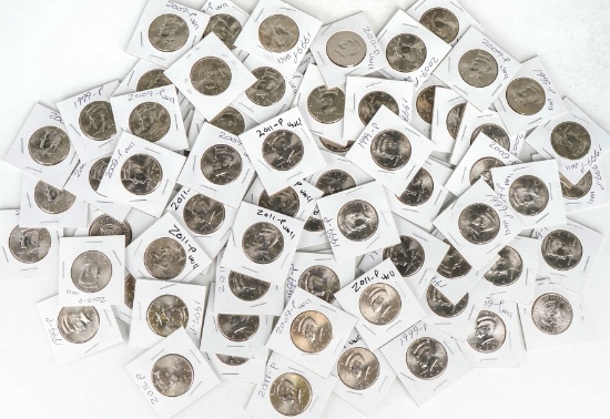 68 +/- Kennedy Half Dollars; Various Dates/Mints
