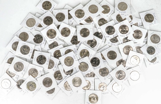 80 +/- Kennedy Half Dollars; Various Dates/Mints