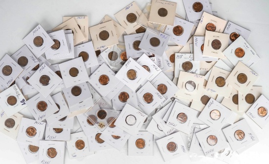 Large Bag of Wheat Pennies, Various Dates/Mints
