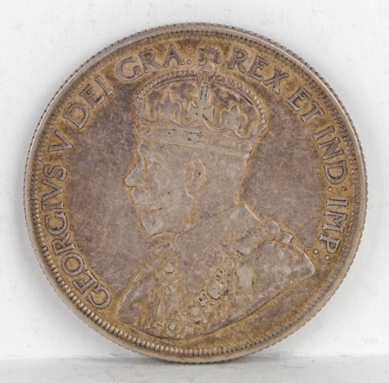 1936 George V Silver Dollar