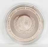 1973 United Nations Peace Dove, .925 Silver