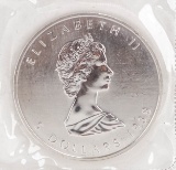 1988 Elizabeth II $5 Canada Dollar, 1 oz. .999 Fine Silver Coin