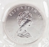 1988 Elizabeth II $5 Canada Dollar, 1 oz. .999 Fine Silver Coin
