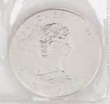 1988 Elizabeth II $5 Canada Dollar, 1 oz. .999 Fine Silver Coin