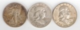 1920 Walking Liberty, 1960-D & 1961-D Franklin Half Dollars