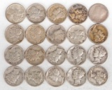20 Mercury Silver Dimes, Various Dates/Mints