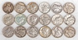 18 Mercury Silver Dimes, Various Dates/Mints