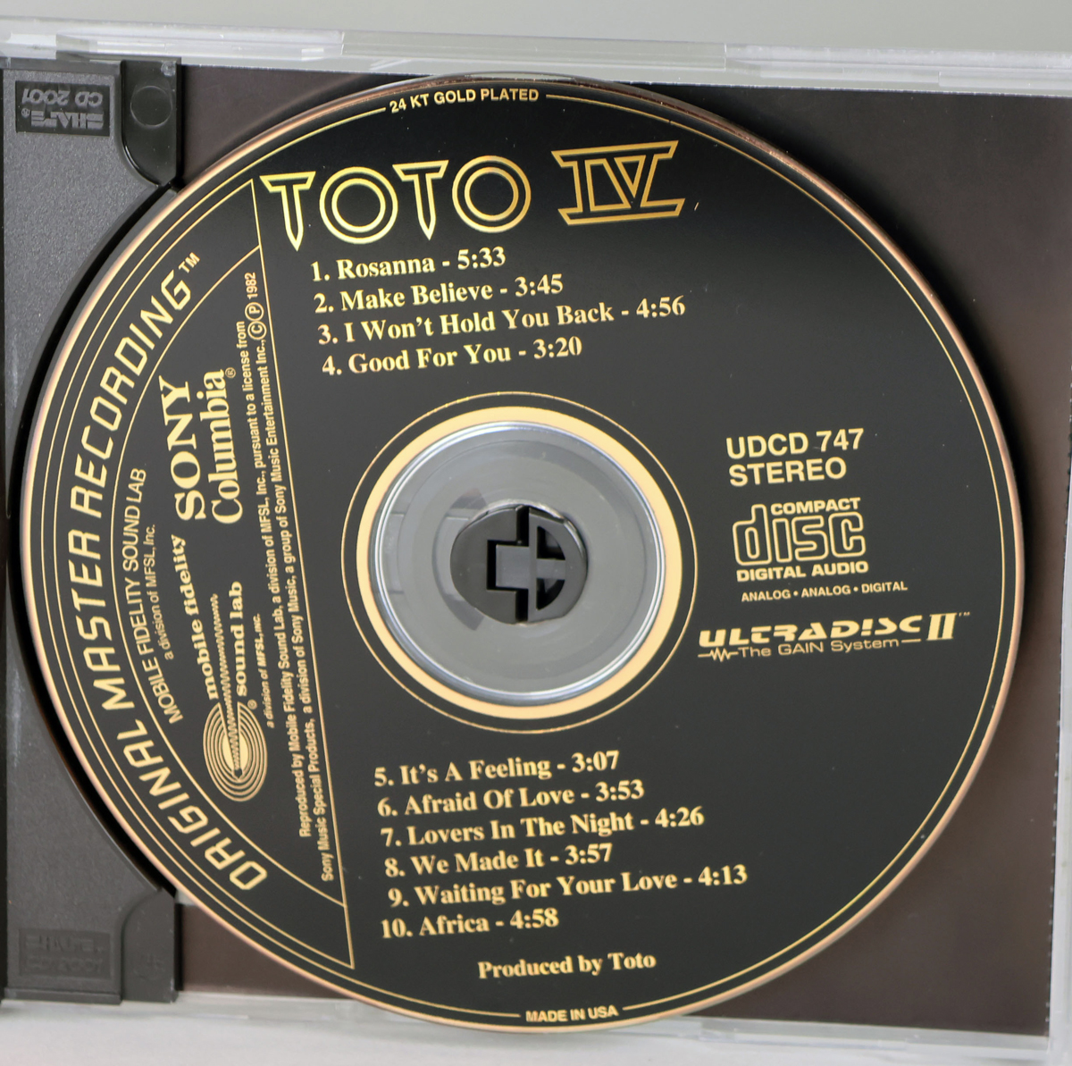 Toto IV – - CD Fidelity Sound Mobile Lab Gold + 0 more), by