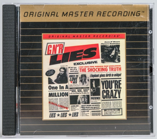 Guns 'N Roses "Lies" Original Master Recording CD