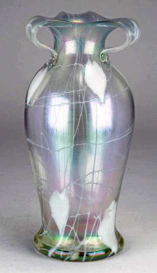 Imperial Style Opalescent Glass Vase