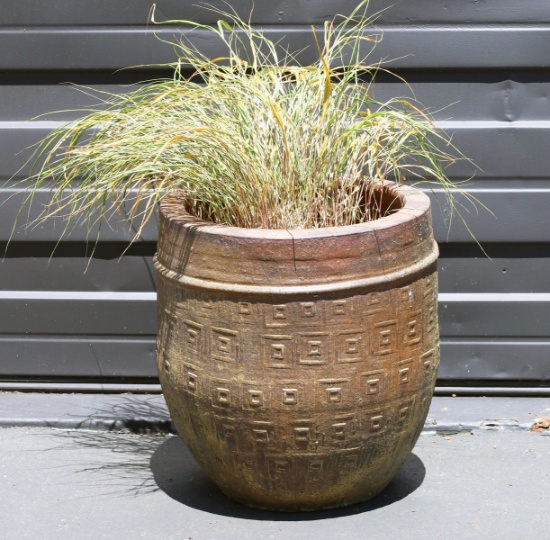 Patterned Clay Pot