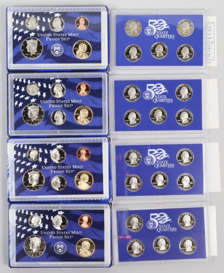 2003, 2004, 2005 & 2006 US Mint Proof Sets