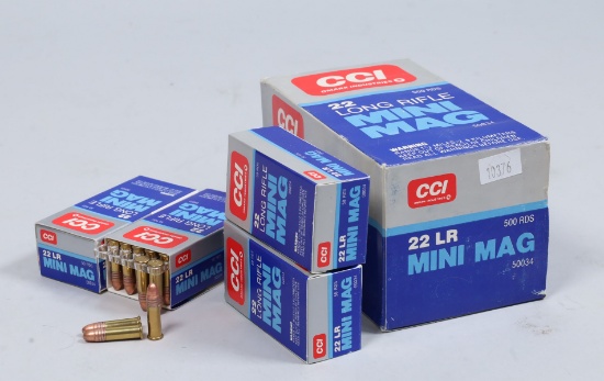 CCI .22 Long Rifle Mini Mag Ammo, 500 Rds.