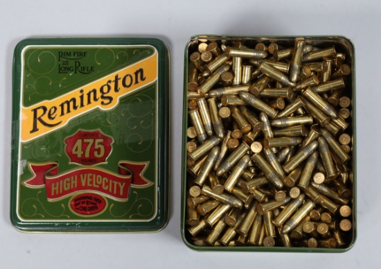 Remington .22 Long Rifle Ammo Tin, 475 Rds. +-