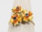 Multi-Colored 18K Gold Ring, Sz. 7.25, 3.3 Grams