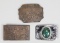 3 Vintage Belt Buckles