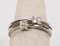 18K Flower Ring, Sz. 6.75, 3.6 Grams