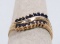 14K Sapphire Colored Ring, Sz. 6.75, 1.8 Grams