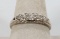 14K Five Diamond Band Ring, Sz. 8.75, 3.1 Grams