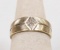 14K Yellow Gold Band w/ Diamond Chips, Sz. 7, 4.8 Grams