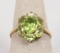 14K Gold Peridot Style Cluster Ring, Sz. 6.75, 2.5 Grams