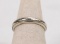14K White Gold Band, Sz. 6, 3.9 Grams