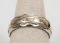 10K/14K Yellow/White Gold Band, Sz. 8.75, 7.5 Grams