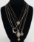 14K/12K Gold Necklaces & 3 Sterling/925 Necklaces