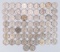 65 War Time Silver Nickels, 1943-1945 San Francisco Mint