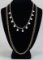 1 - 925 Silver Necklace & 1 Gold Colored Necklace (No Mark)