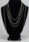 4 - 925 Silver Necklaces