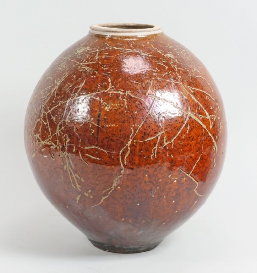Charity Item: Large Glazed Artisan Pot - 12.5"