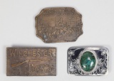 3 Vintage Belt Buckles