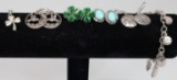 Sterling/925 Earrings, Charm Bracelet & Pendant