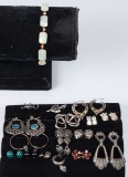 4 - 925 Earrings, Bracelet, Pendants & 6 Unmarked Earrings/Pendants