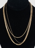 4 - 14K Gold Necklaces