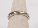14K White Gold Band, Sz. 6, 3.9 Grams