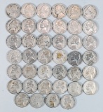 40 War Time Silver Nickels, 1943 - 1945 D
