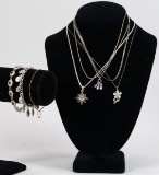 3 - 925 Bracelets & 5 - 925 Necklaces
