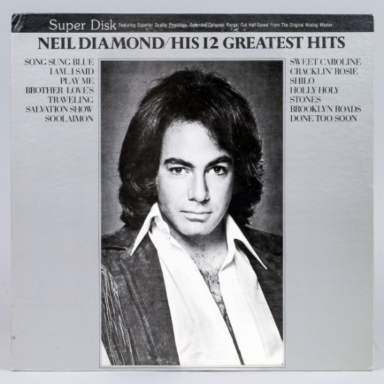 Neil Diamond  "His 12 Greatest Hits" LP Vinyl