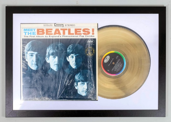 "Meet The Beatles" Gold Record, Framed