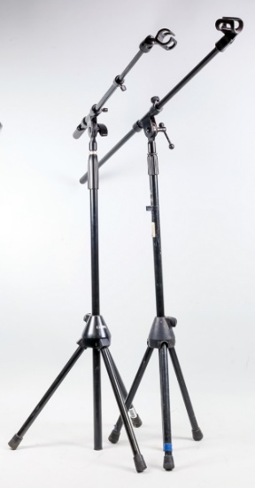 2 Boom Microphone Stands