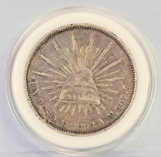 1898 Mo Silver Mexican Peso