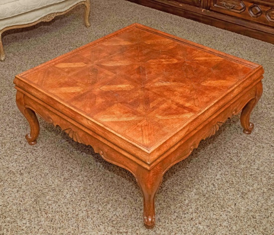 Square French Provincial Style Coffee Table